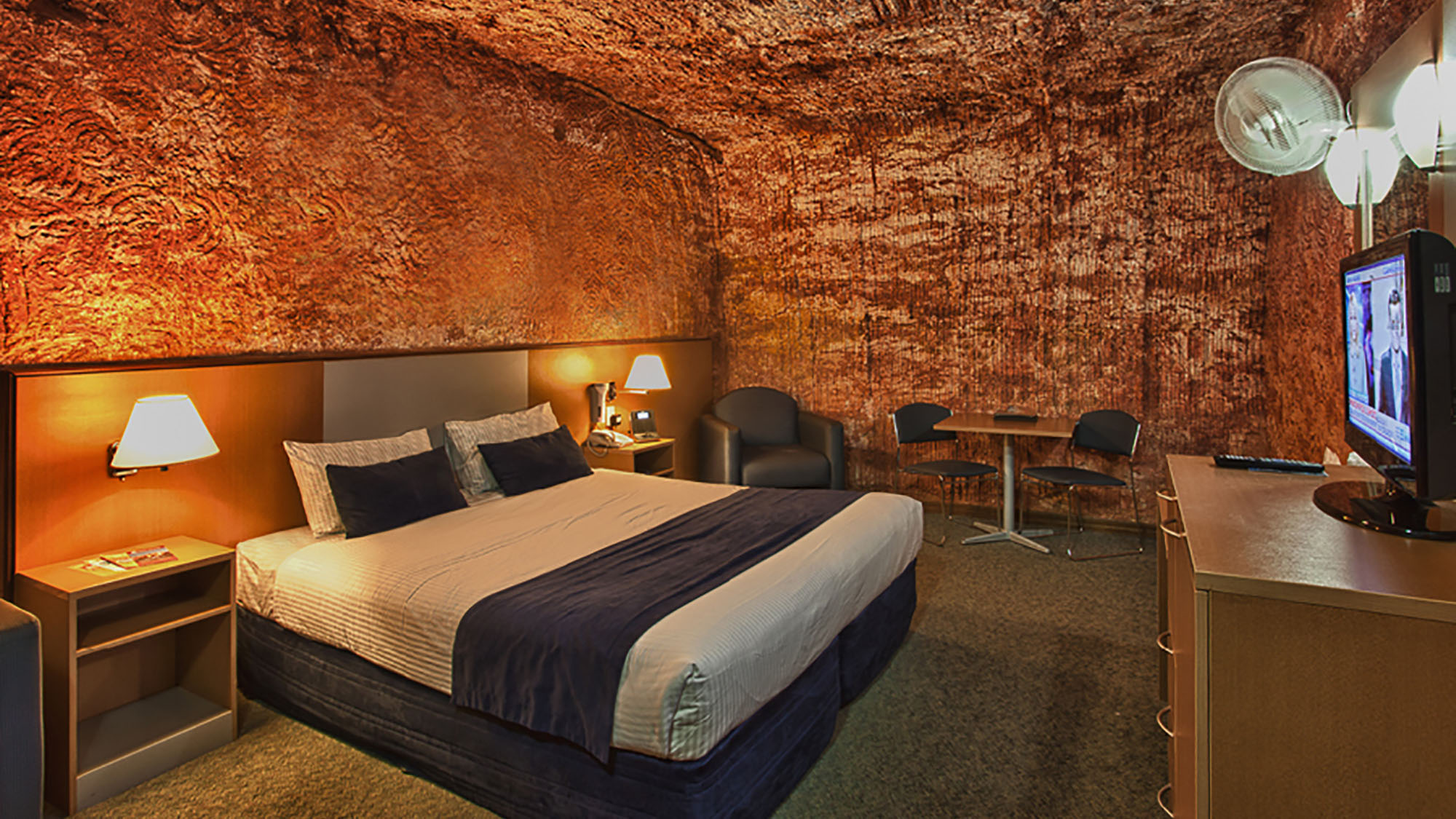 Desert Cave Hotel Coober Pedy Outback Colour Short Breaks Australia Holiday deals & Hotel